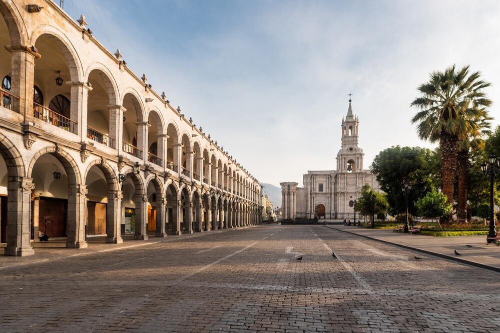 Arequipa Portal und Kathedrale
