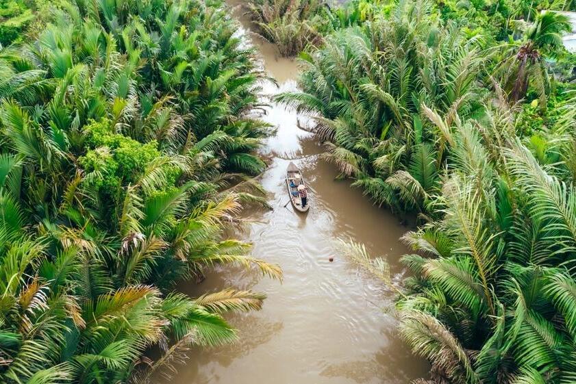 Bootsfahrt auf dem Mekong Delta