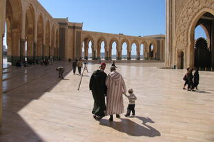 Casablanca Vorhof Moschee Hassan II 