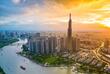 Saigon bei Sonnenuntergang