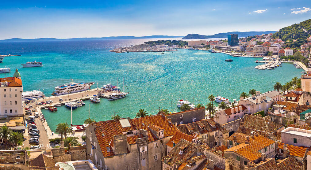 Blick auf den Hafen - Split Sehenswürdigkeit