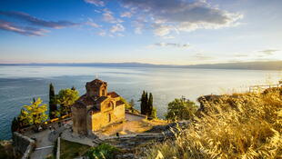 Blick über Ohrid See