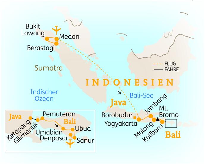 20 Tage Rundreise Indonesien ausführlich Reise 2022