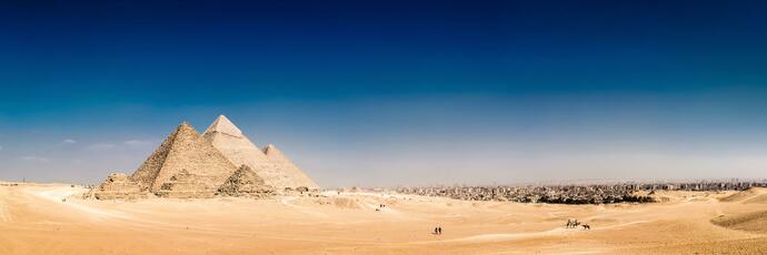 Pyramiden von Gizeh bei Kairo, Ägypten Sehenswürdigkeiten