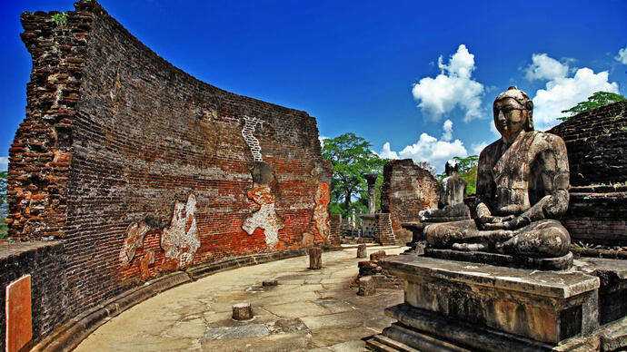der Polonnaruwa Tempel in Sri Lanka