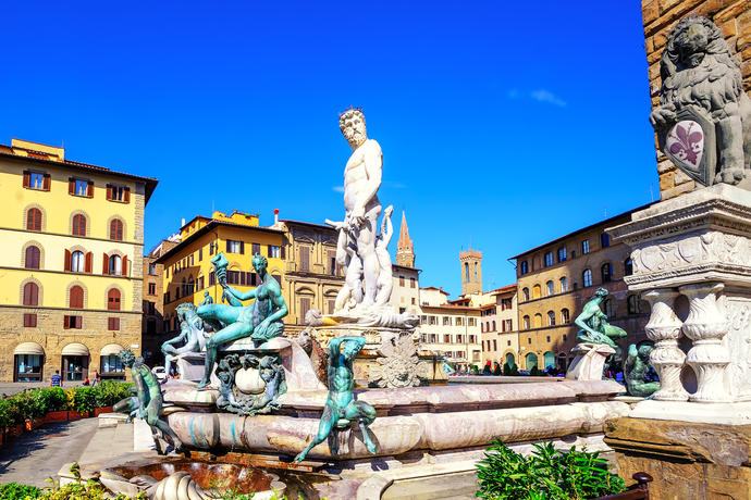 Neptun Brunnen in Florenz 