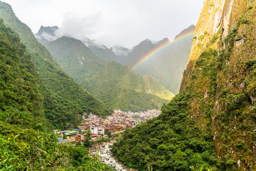 Blick auf Aguas Calientes