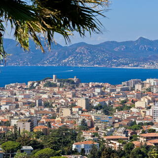 Blick ueber Cannes