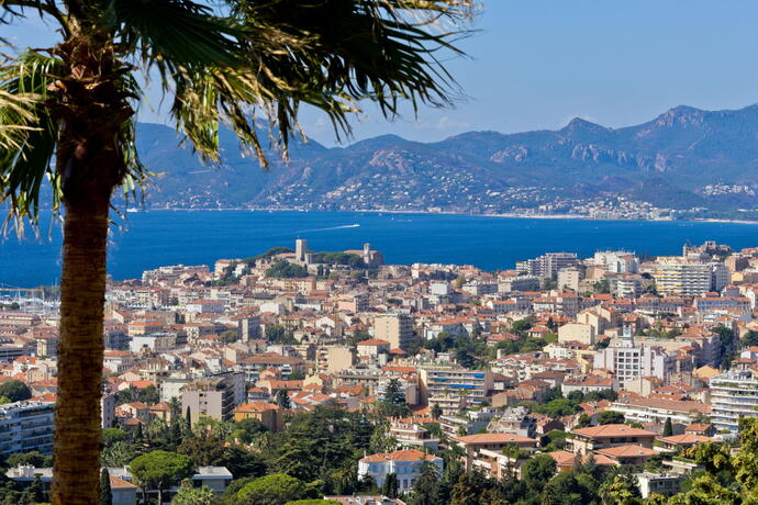 Blick ueber Cannes