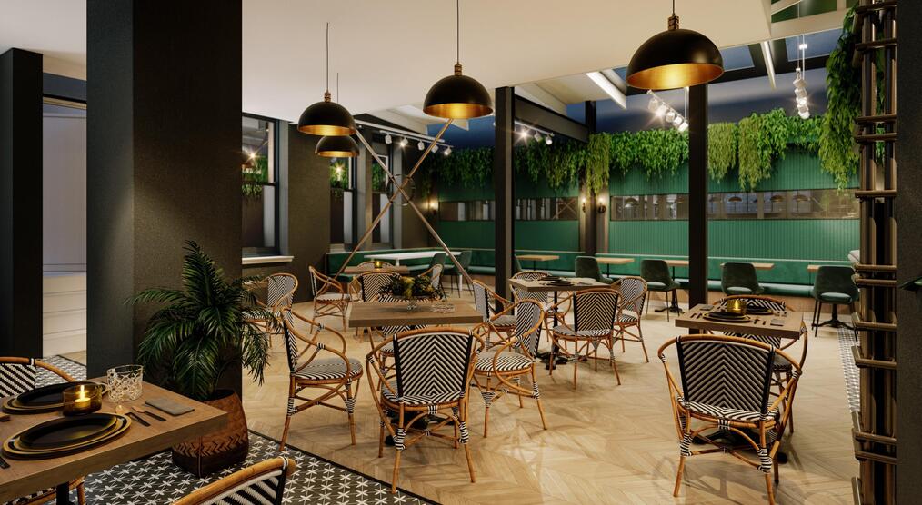 Restaurant mit Fenster