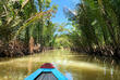 Boot auf dem Mekong-Delta
