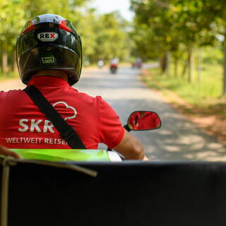 Fahrt mit einem Tuk-Tuk in Vietnam