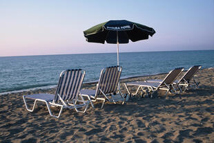 Strandabschnitt des Hotels