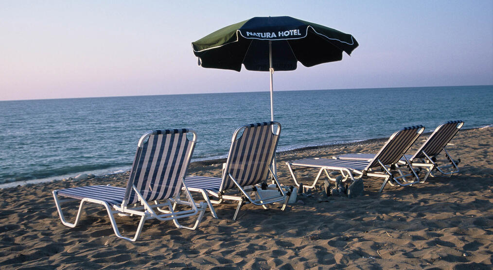 Strandabschnitt des Hotels