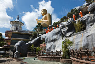 Goldener Buddha Tempel in Dambulla
