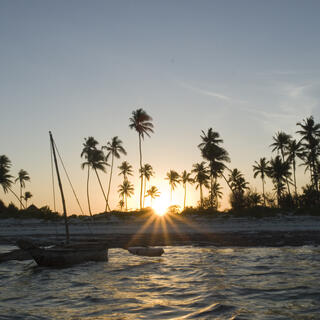Sonnenuntergang auf Sansibar