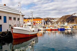 Fischerboote in Honningsvag 