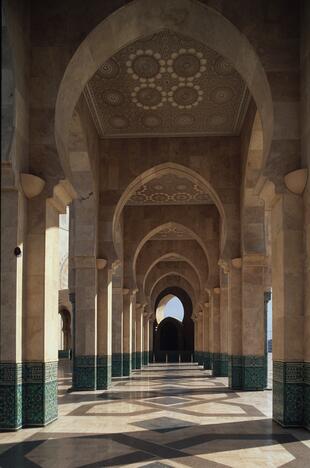 Moschee Hassan II Arkaden