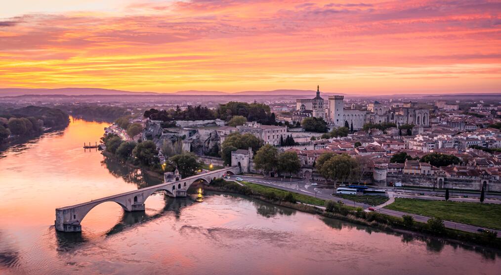 Blick auf Avignon