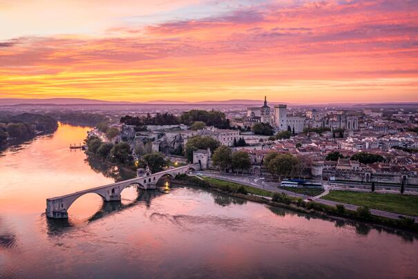 Blick auf Avignon