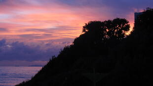 Farbenspiel am Himmel über der Toskana