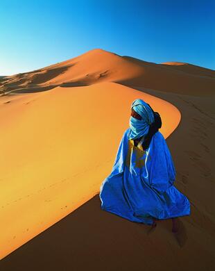 Wüstenfrau
