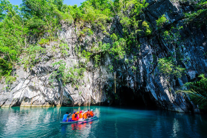 Puerto Princesa Eingang unterirdischer Fluss