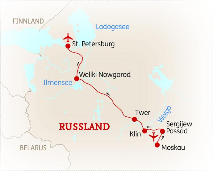 8 Tage Russland Rundreise Höhepunkte von Moskau bis St. Petersburg 2020