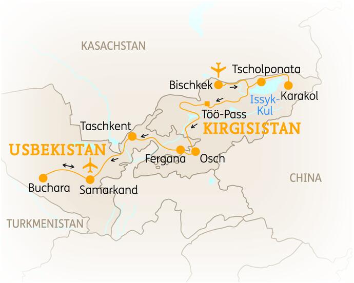 15 Tage Usbekistan Rundreise Höhepunkte Kirgisistan 2020