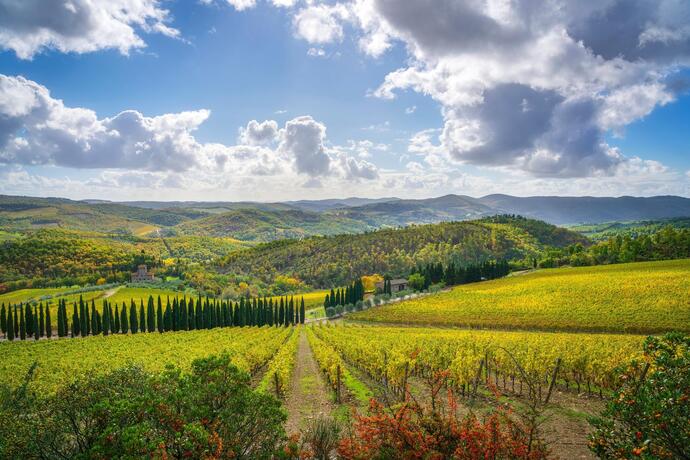Die Chianti Region in der Toskana auf einer Italien Rundreise