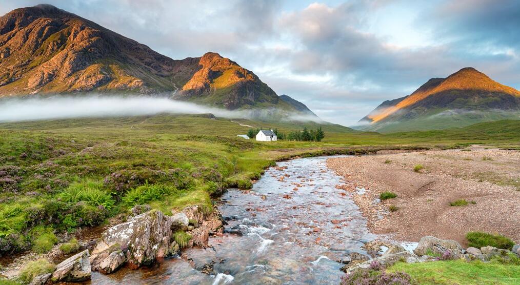 Haus im Glen Coe Tal