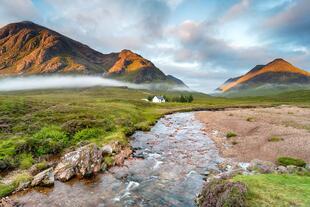 Haus im Glen Coe Tal