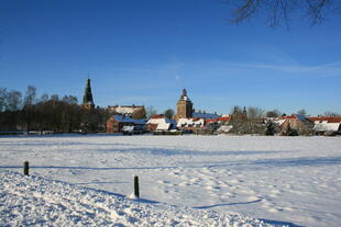 Winterlandschaft; Schloss Raesfeld 