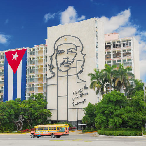 Innenministerium mit Gemälde von Che Guevara