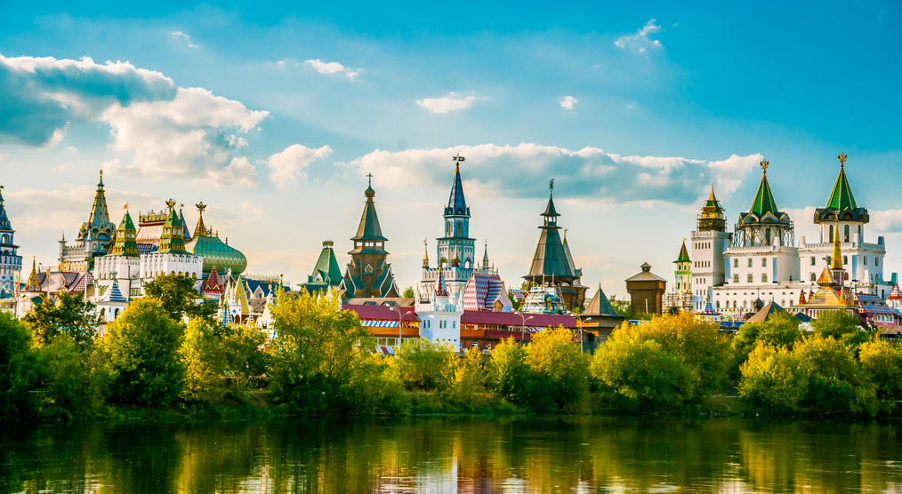 Landschaft mit Blick auf den Kreml