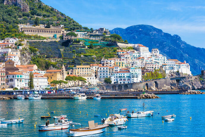 Die Amalfiküste in Italien