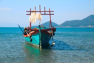 Fischerboot in Koh Tonsay