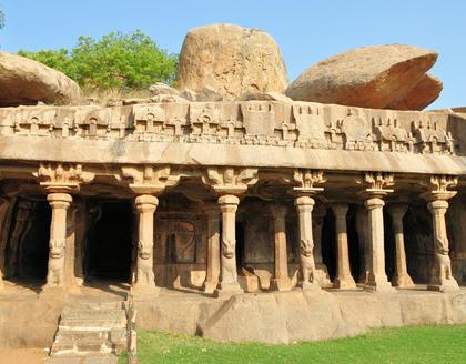 Käfig Ruinen in Mahabalipuram
