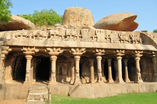 Käfig Ruinen in Mahabalipuram