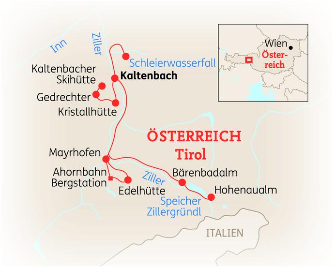 8 Tage Österreich Reise Zillertal Wandern 2023