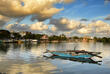 Fischerboote und Blick auf Negombo
