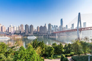 Skyline Chongqing und Yangtze Fluss
