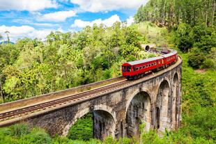 Zugfahrt bei Nuwara Eliya