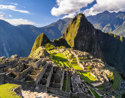 Blick auf Machu Picchu