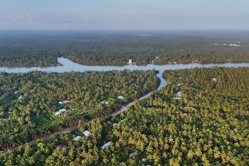Landschaften des Mekong Deltas