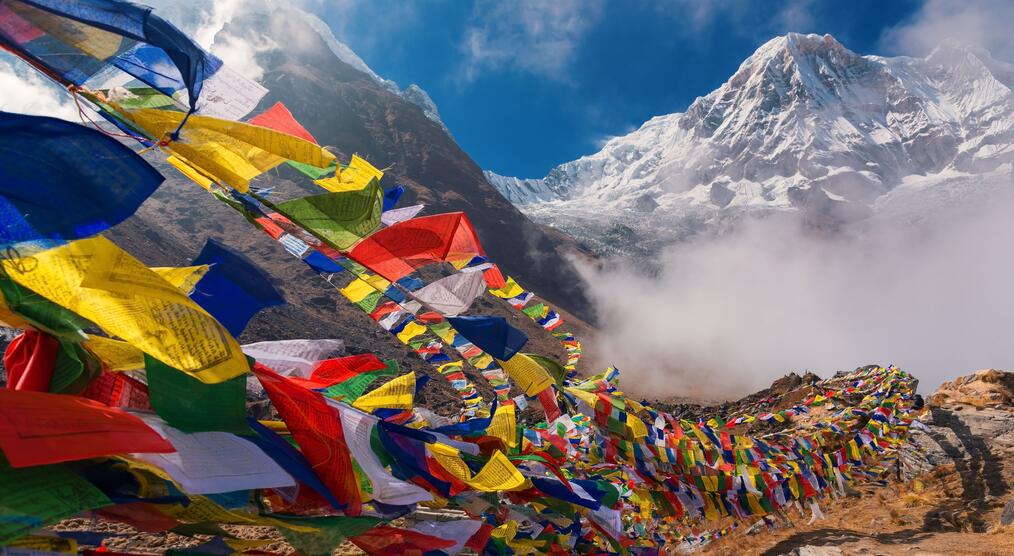 Annapurna Gebetsflaggen Nepal