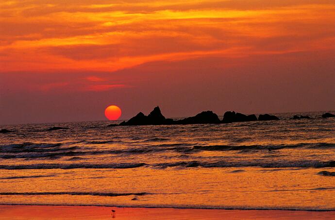 Sonnenuntergang in Südindien