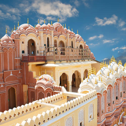 Palast der Winde, Hawa Mahal, in Jaipur