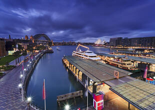 Blick auf die Sydney Harbour Bridge 