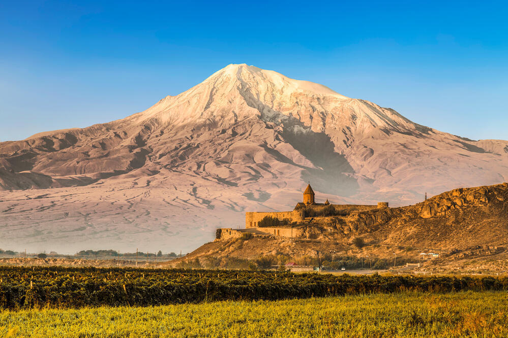 Chor Virap vor dem Berg Ararat 